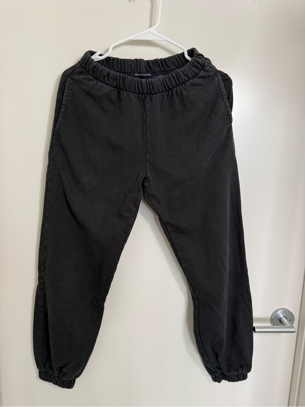 Brandy Melville Black Elastic Cuffed Joggers